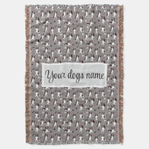 Personalisierte Border Collie Musterdecke Decke