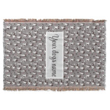 Personalisierte Border Collie Musterdecke