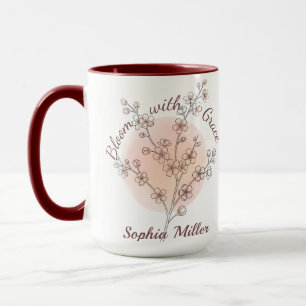 Personalisierte botanische benutzerdefinierte Name Tasse