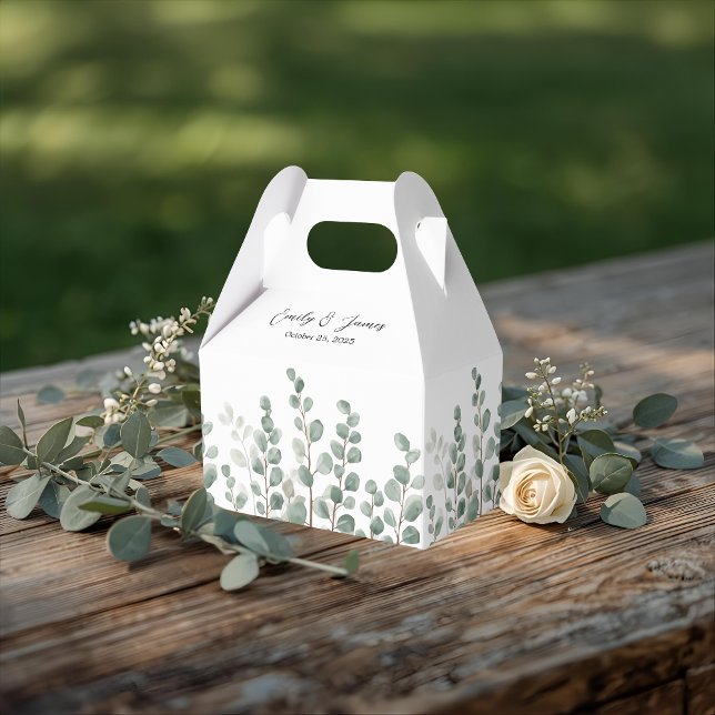 Personalisierte Botanische Gastgeschenk Hochzeit Geschenkschachtel (Von Creator hochgeladen)