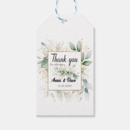 Personalisierte botanische Gastgeschenke Hochzeite Geschenkanhänger