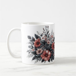 Personalisierte Botanische Monogramm Kaffeetasse