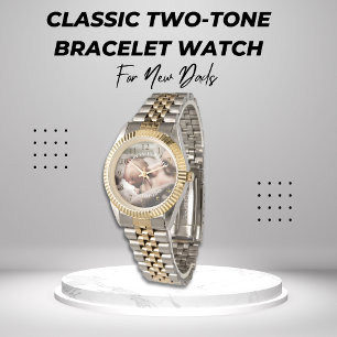 Personalisierte Botschaft des Fotos "Classic Vathe Armbanduhr