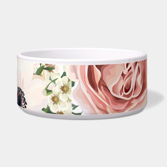 Personalisierte Bowls Geometric Garden Rose Anemo Napf (Vorderseite)