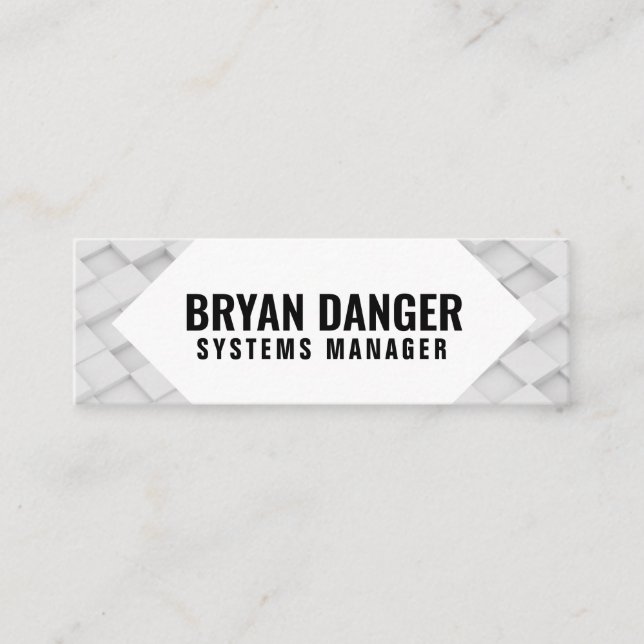 Personalisierte "Box World" Social Media Mini Visitenkarte (Vorderseite)