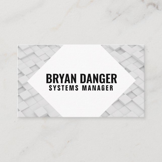 Personalisierte "Box World" (UK/Euro) Visitenkarte (Vorderseite)