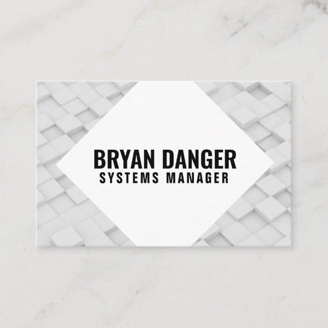 Personalisierte "Box World" (UK/Euro) Visitenkarte (Vorderseite)