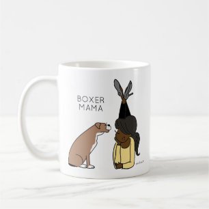 Personalisierte Boxer-Mama-Kaffee-Tasse Kaffeetasse