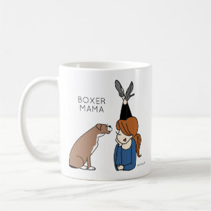 Personalisierte Boxer-Mama-Kaffee-Tasse Kaffeetasse