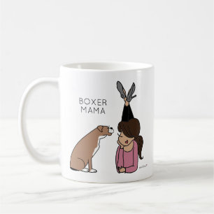Personalisierte Boxer-Mama-Kaffee-Tasse Kaffeetasse