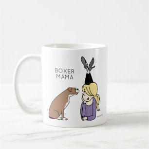 Personalisierte Boxer-Mama-Kaffee-Tasse Kaffeetasse