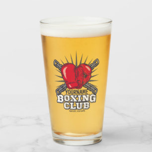 Personalisierte Boxhandschuhe Fighter Champion Box Glas