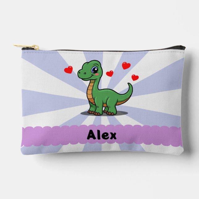 Personalisierte Brachiosaurus-Dinosaurier-Bleistif Zubehörtasche (Vorderseite)