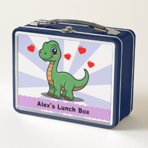 Personalisierte Brachiosaurus-Dinosaurier-Lunchbox Metall Brotdose