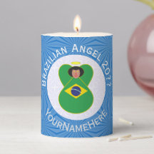 Personalisierte brasilianische Chanukka-Engelsflag