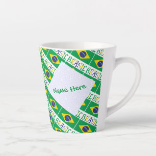 Personalisierte brasilianische und brasilianische milchtasse