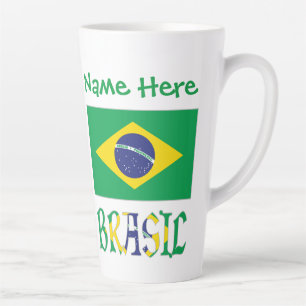 Personalisierte Brasilien Bandiera Klein Milchtasse