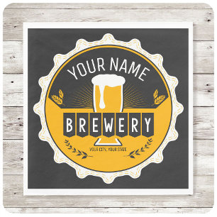 Personalisierte Brauerei Bierflasche Bar Serviette