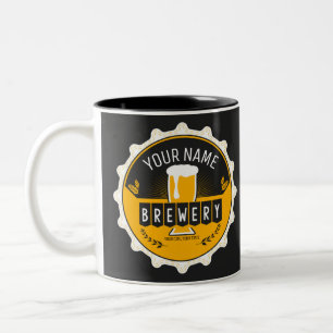 Personalisierte Brauerei Bierflasche Bar Zweifarbige Tasse