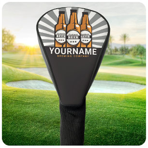 Personalisierte Brauerei für handgefertigtes Bier Golf Headcover