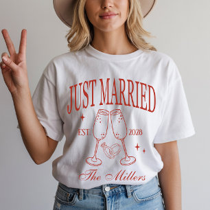 Personalisierte Braut & Bräutigam Flitterwochen-Sh T-Shirt