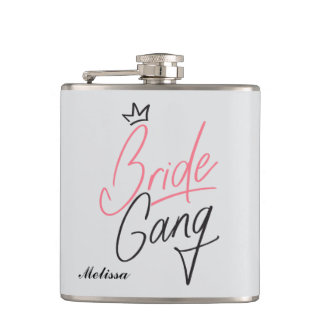 Personalisierte Braut Gang Flasche Flachmann