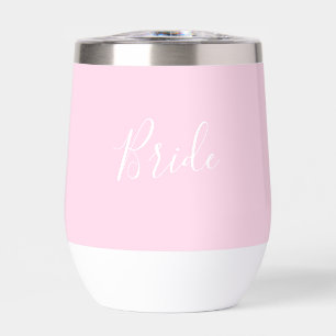 Personalisierte Braut Rosa Schrift Einfache Hochze