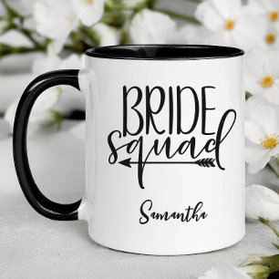 Personalisierte Braut-Squad Tasse