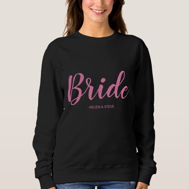 Personalisierte Braut Sweatshirt (Vorderseite)