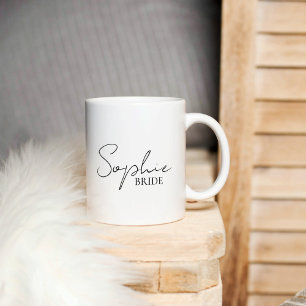 Personalisierte Braut Zweifarbige Tasse
