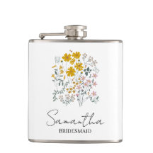 Personalisierte Brautjungfer-Blumen-Frauen-Hochzei