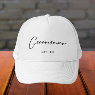 Personalisierte Brautjungfer Chic Minimalistische Truckerkappe