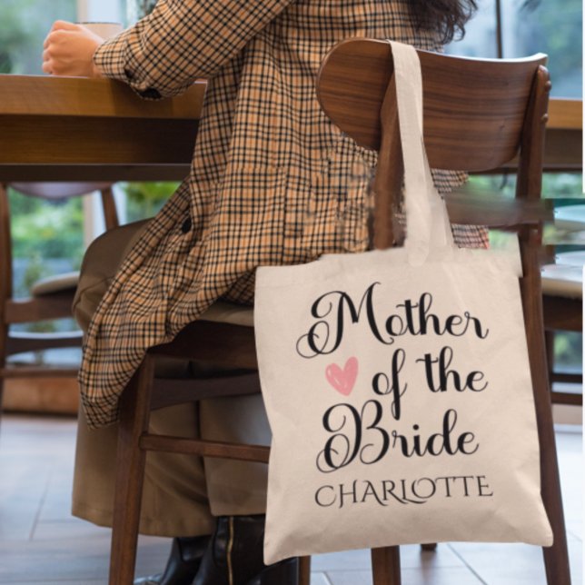 Personalisierte Brautmutter Tragetasche (Personalized Mother of the Bride Wedding Tote Bag)