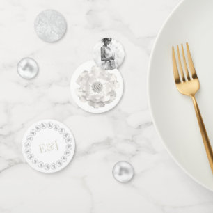 Personalisierte Brautparty mit Perlen und Prosecco Konfetti