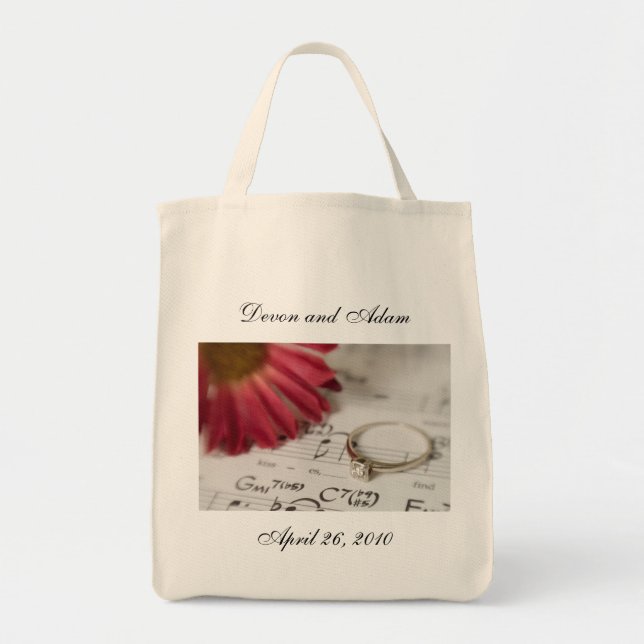Personalisierte BrautTaschen-Tasche - Tragetasche (Vorne)