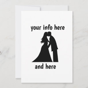 PERSONALISIERTE BREITERINVITATIONEN BRIDE & GROOM EINLADUNG