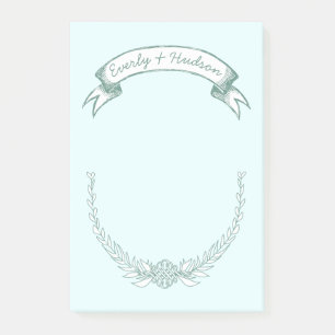 Personalisierte Bride and Groom Post-it®-Notizen Post-it Klebezettel