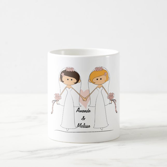 Personalisierte Bride & Bride-Tasse Kaffeetasse (Mittel)