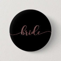 Personalisierte "Bride"-Rose Gold Glitzer 2