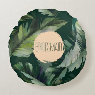 Personalisierte Bridesmaid-Geschenke, Hochzeitsfei Rundes Kissen