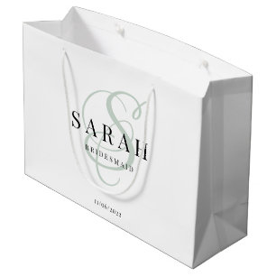 Personalisierte Bridesmaid Große Geschenktüte