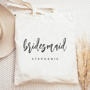 Personalisierte Bridesmaid-Handschreibschrift Tragetasche