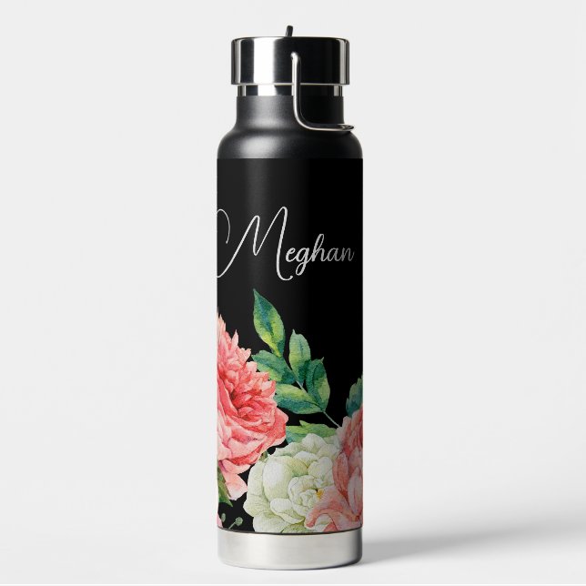 Personalisierte Bridesmaid in Floral Trinkflasche (Links)