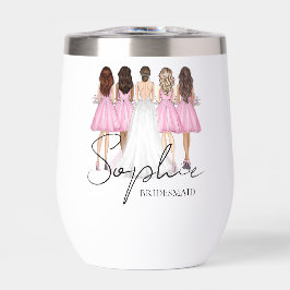 Personalisierte Bridesmaid-Individuelle Name-Gesch