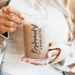 Personalisierte Bridesmaid Name Geschenk Modernes  Dosenglas