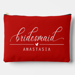 Personalisierte Bridesmaid-Pouch, Brautparty-Gesch Zubehörtasche