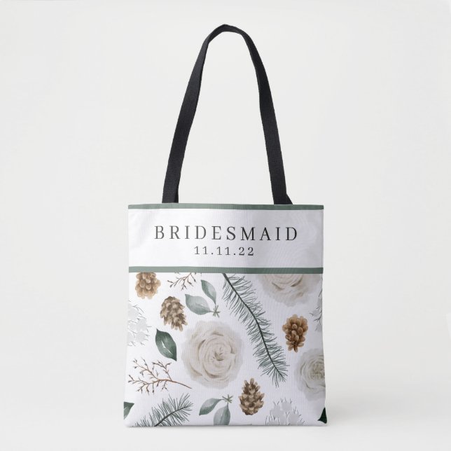 Personalisierte Bridesmaid-Tasche (Vorderseite)