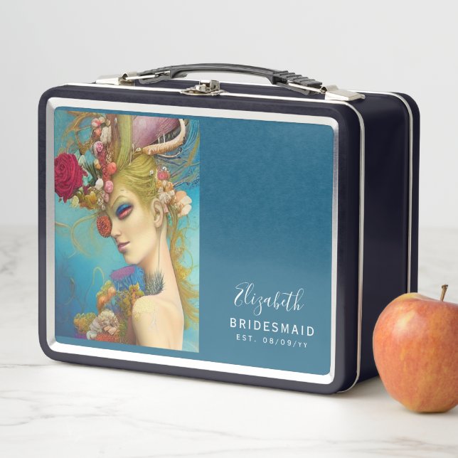 Personalisierte Bridesmaid Vorschlag Box Metall Brotdose (Beispiel)