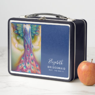 Personalisierte Bridesmaid-Vorschlag Metall Brotdose