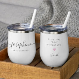 Personalisierte Bridesmaid Vorschlag Name Wedding